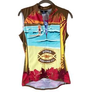 Canari Womens Cycling Jersey Size M Sleeveless Graphic New With Tags